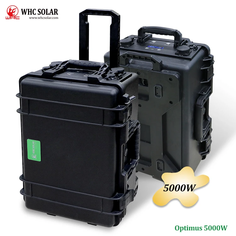 WHC SOLAR 500W 1000W 2000W Solar Power Panel Generators Lithium 3000W Home Energy System Portable Power Station Solar Generator