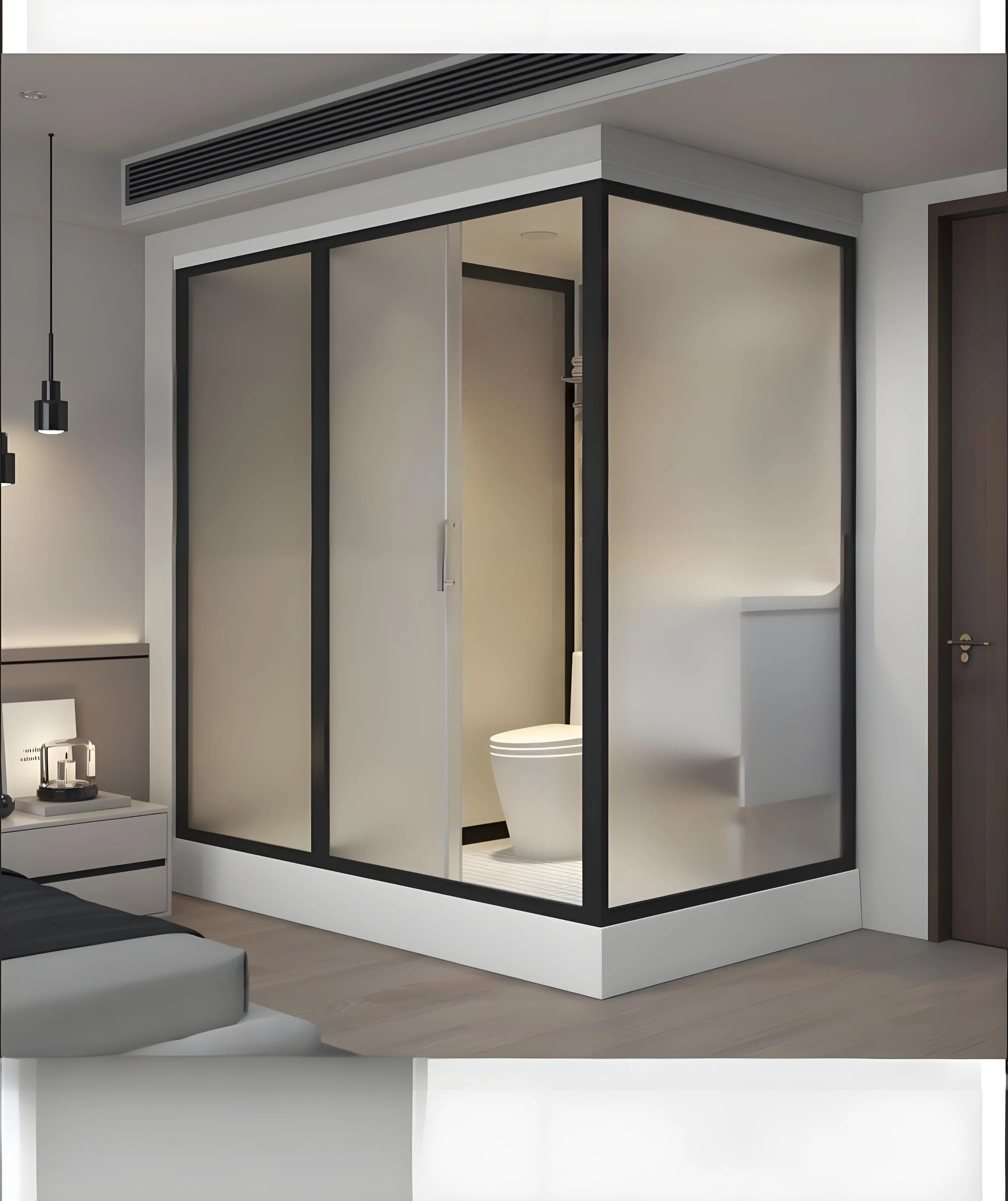 Modern Industrial & Traditional Design Prefab Bathrooms Stylish Modern Industrial Traditional Shower Enclosures