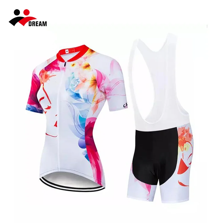 Оптовая продажа, женская одежда для велоспорта из 100% полиэстера, Джерси для велоспорта