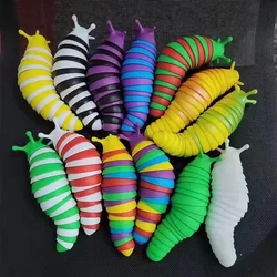 2023 New! Fidget Slug Fidget Toy on Tiktok Anti-stress Decompression Caterpillar Inchworm Articulated Stretch Slug Toys