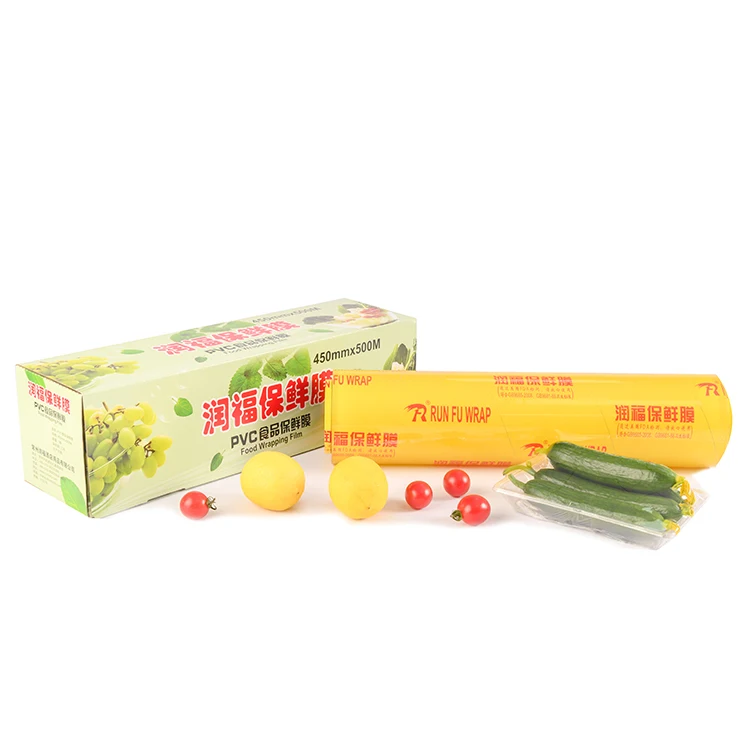RUNFU Cheap Wholesale Food Grade Good Sealing Plastic Wrap Packaging Film for Food
