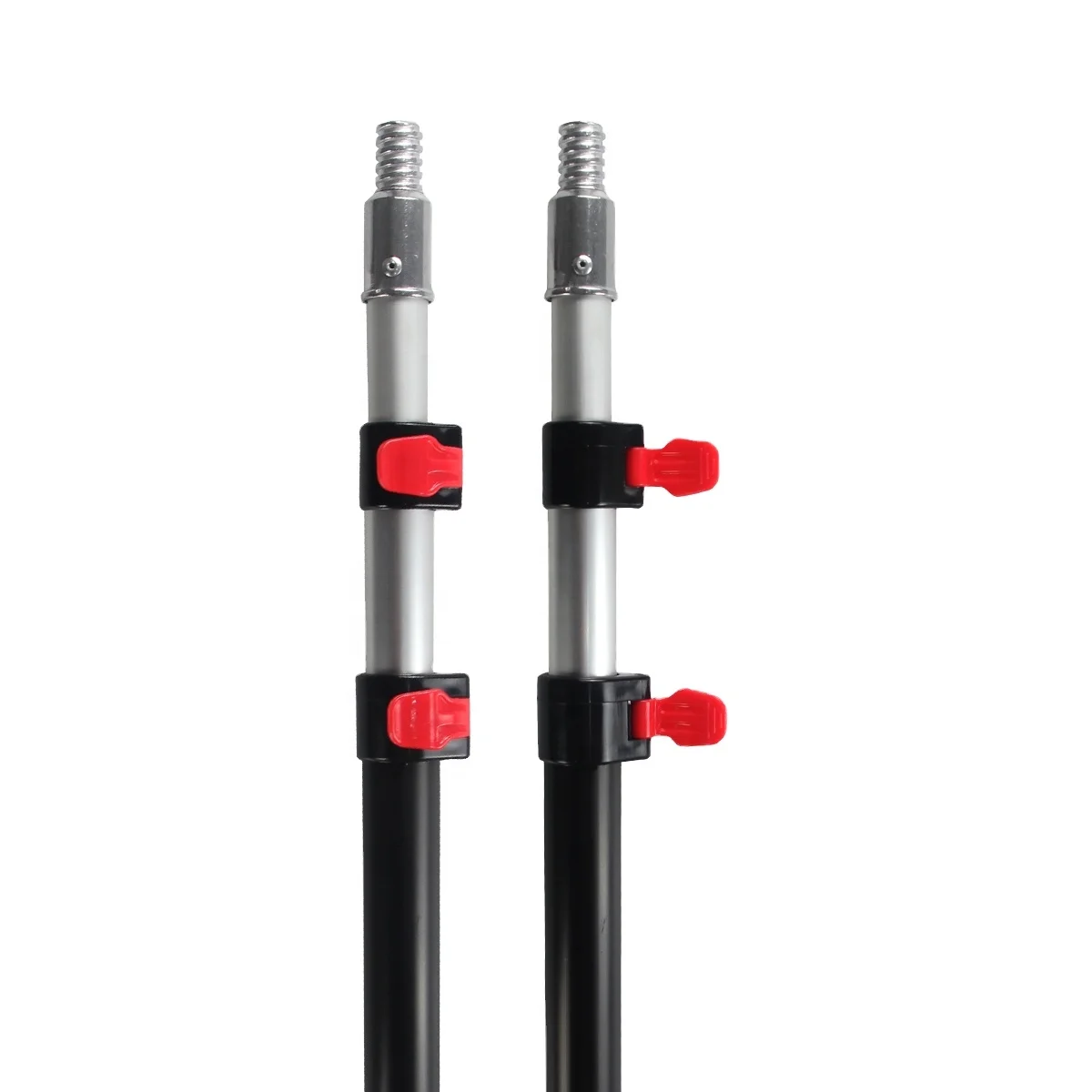 Extentool 24ft telescopic aluminum  extension pole clamps for telescopic supports with broom handle
