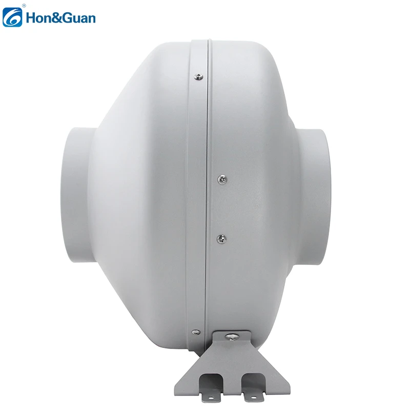 Hon&Guan Metal Circular Centrifugal Duct Fan Stable Performance and 50000 Hours Working Life Low Noise Duct Fan