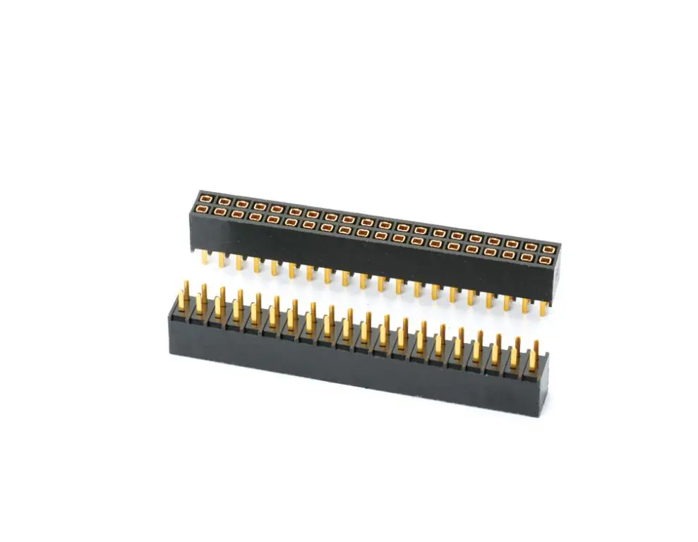 Factory Supply connector Double row female header dual row bottom entry Female Header 1.0