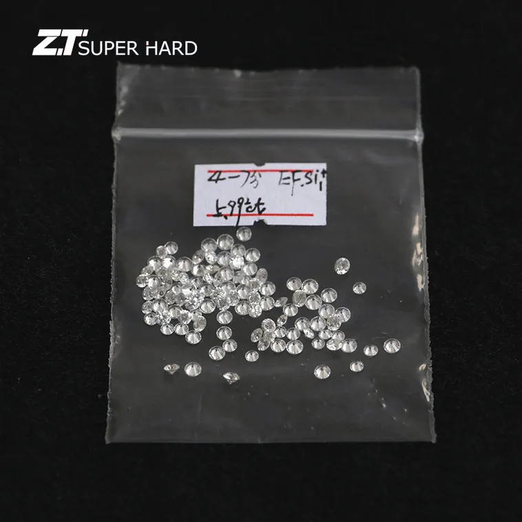 Lower price russian synthetic diamond round cut brilliant polished