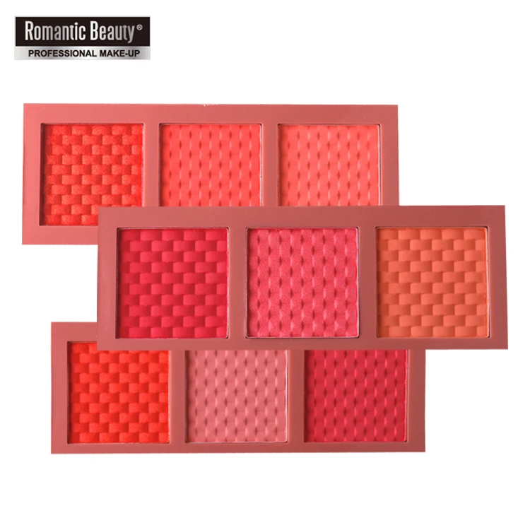 Romantic Beauty 3 Color Face Makeup Brand Blush Kit Custom Long Lasting Private Label Blusher