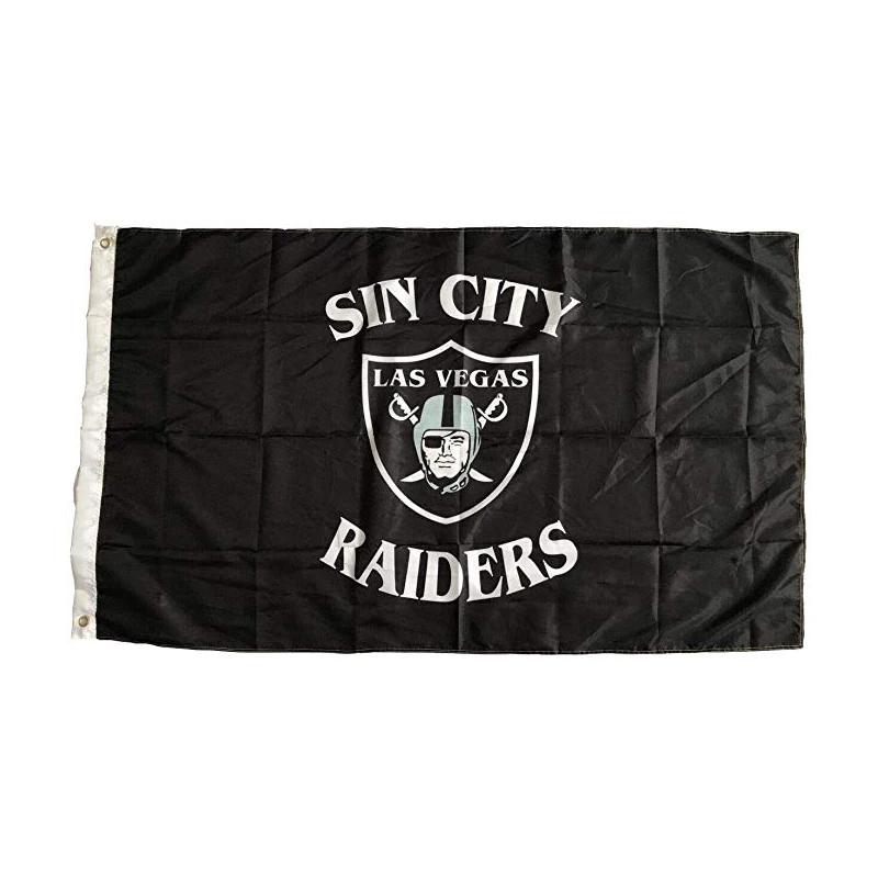 Las Vegas Raiders Flag Indoor Outdoor Flag 3x5 NFL Flag