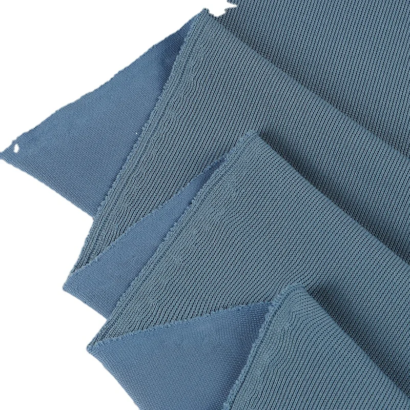 270g French ribbed knitted cotton-like breathable and sweat-absorbent 100% polyester fabric for sweatshirts and trousers