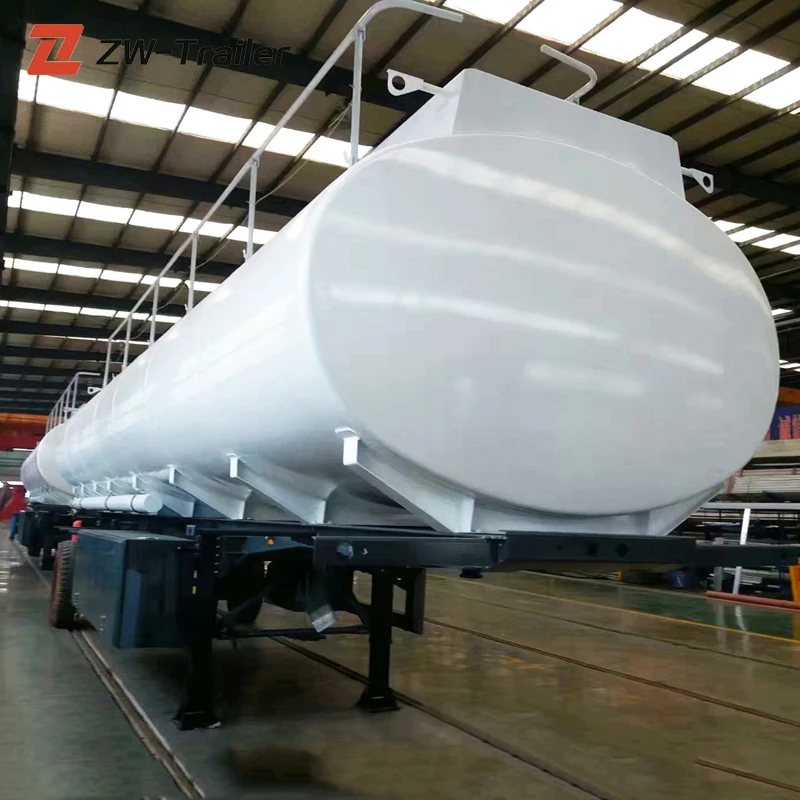 New 3 Axle Stainless Steel Oil Fuel Tanker Tanks 60000l Semi Trailer for Sale