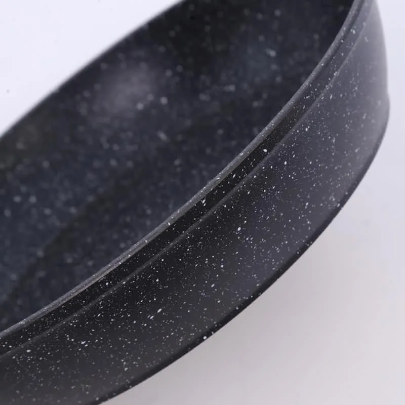 Hot Sale Cook Ware  Nonstick Frying Pan with Glass Cover Cookware Maifan Stone Pot