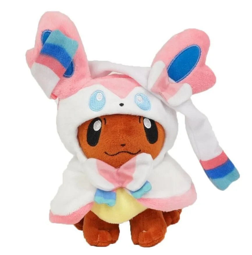 2024 Eevee трансформированные в Sylveon Umbreon Vaporeon плюшевые игрушки куклы подарок детские