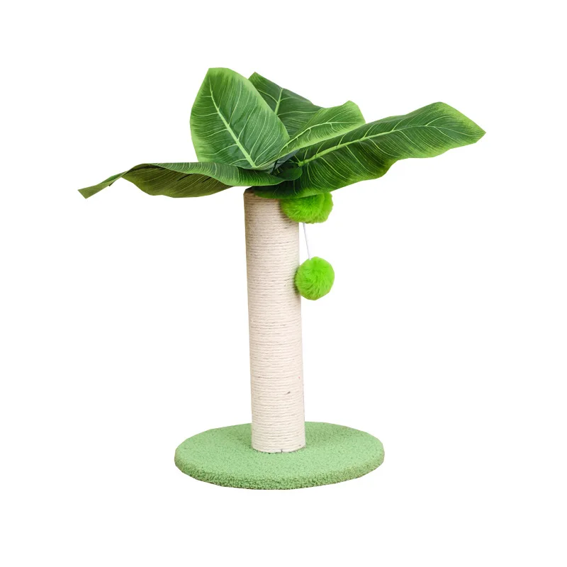 Cat Scratcher Tree Sisal Rope Cat Scratching Post Board Playing easy to Install Indoor wear resistant Toys With Hanging Balls