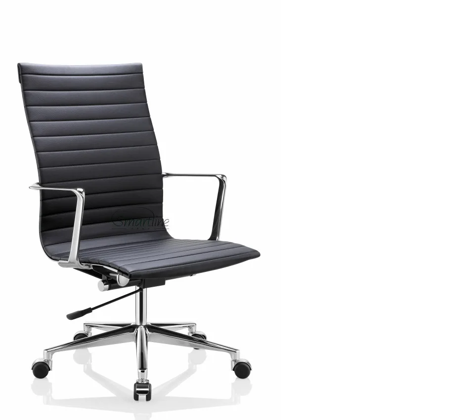 New design Ribbed  office chair top grain Italian leather executive chair