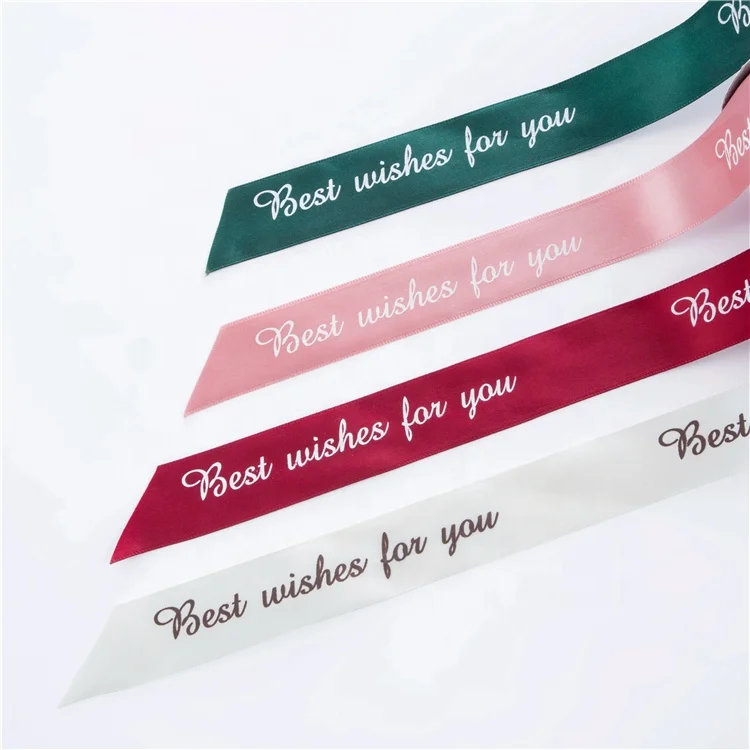 Large Stock Factory Price Packing Gift Solid Color Single Face Satin Ribbon Wholesale 2.5cm For