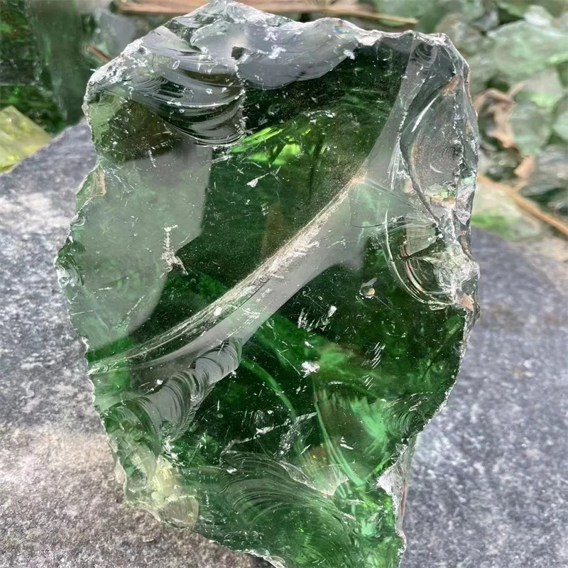 Landscaping Decoration Recycled Coloured Crushed Glass Rock Stone