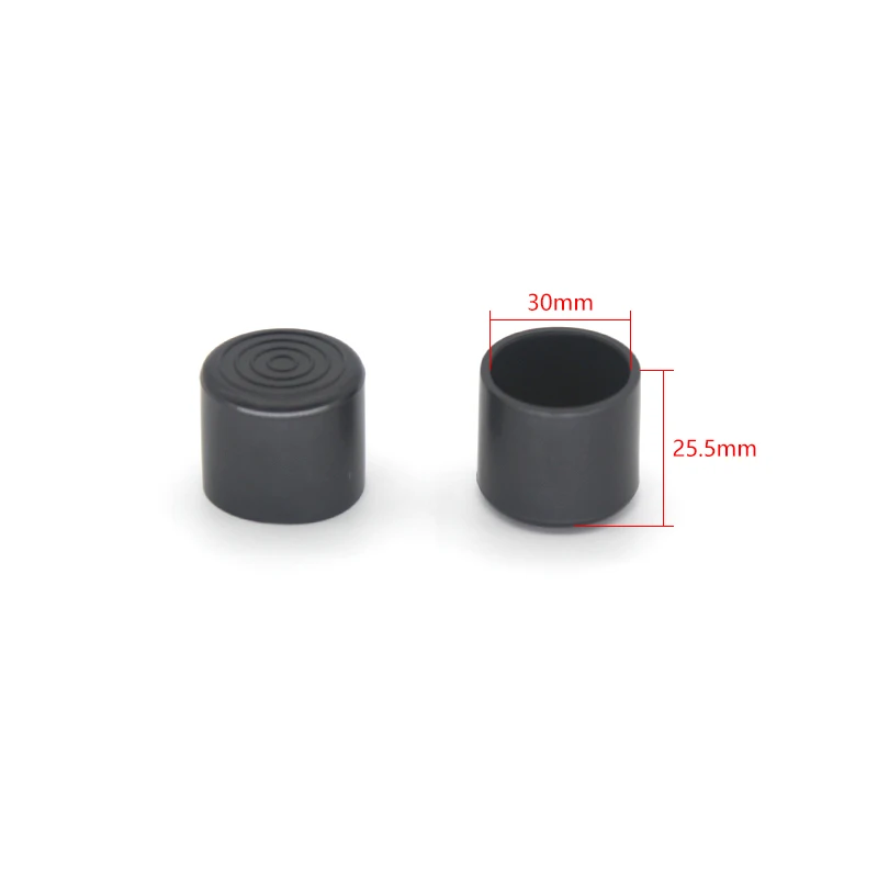 Plastic 8mm 20mm 30mm 50mm Round Square Rectangular PVC Pipe Fitting End Caps For Steel Tube