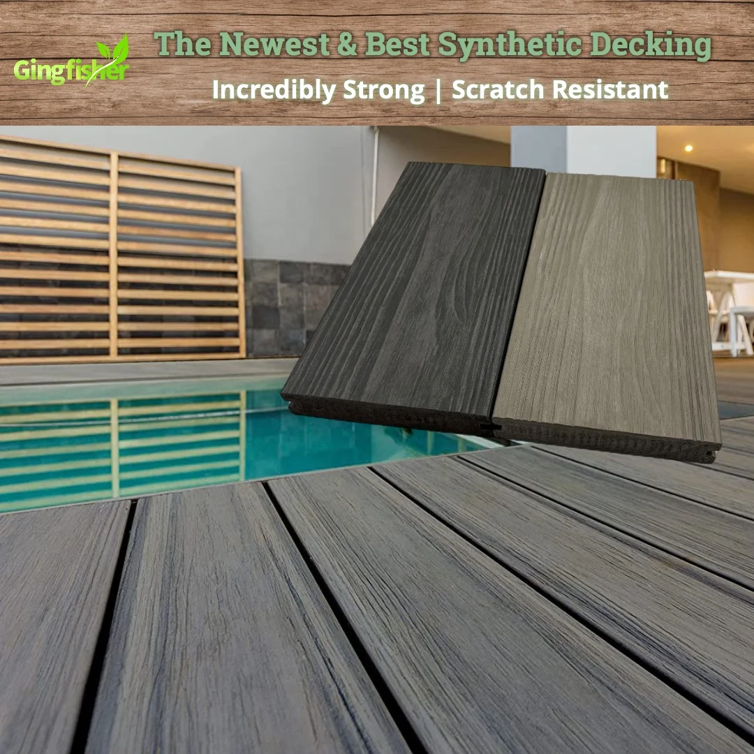 ASA Decking The Third Generation of Decking Premium Co-extrusion PVC ASA Decking Board Capstock