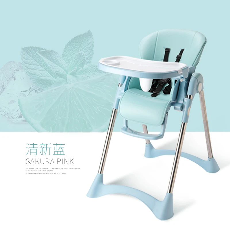 3-in-1 Portable Highchair Toddler Booster Seat Baby Feeding Chair with Tray