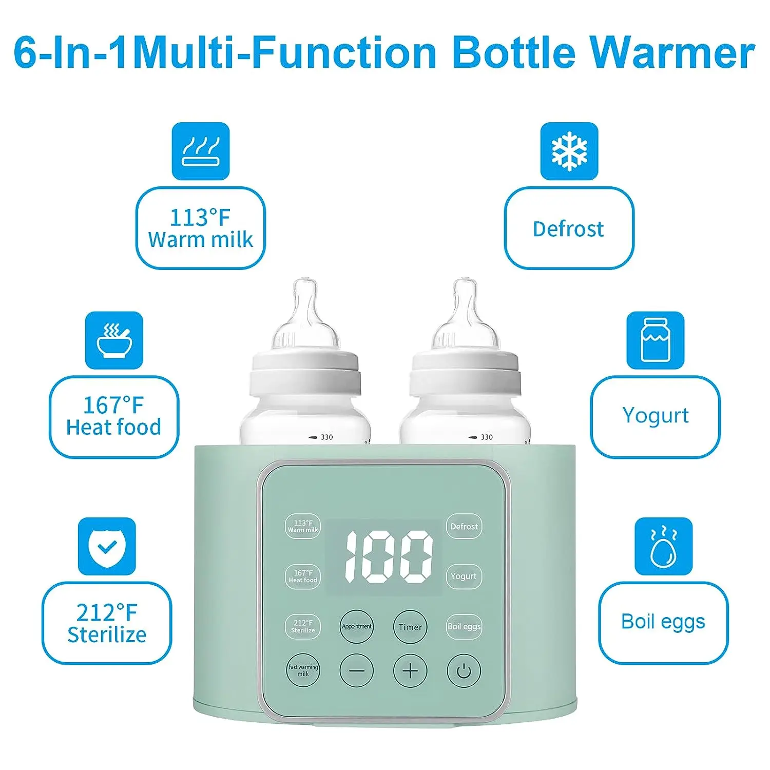 Wholesale 24H Constant Mode Baby Bottle Warmer Fast Baby Food Heater with Lcd Display