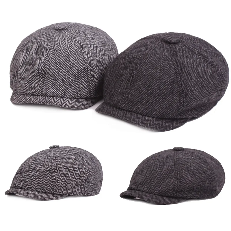 New Arrival French British Classic Vintage Plain Dyed Solid Color Short Eaves Vintage Berets Men Women