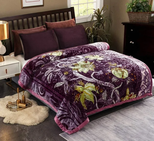 Корейское супермягкое одеяло из норки оптовая продажа полиэфирное 6 кг для зимнего сублимационного одеяла