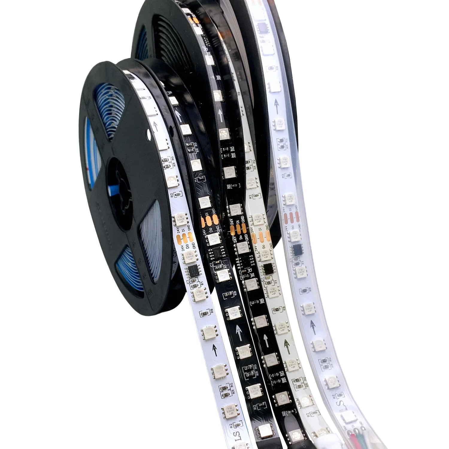 Factory Price 2811 5050 RGB LED Strip Light 12V WS2811 IC 60 LEDs/m Pixels Programmable Individual Addressable Flexible