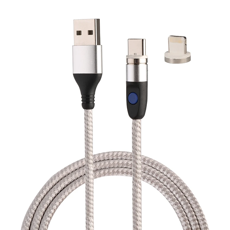 Most Attractive 3 in 1 magnetic charging cable 3A 360 degree Free Rotation flash magnetic charge cable Micro USB