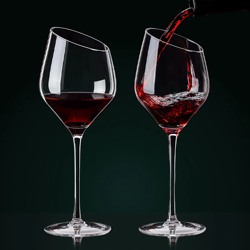 European Style Clear Crystal Red Wine Decanter Crystal Champagne Flutes Crystal Red Wine Glass with Customized Box Packaging