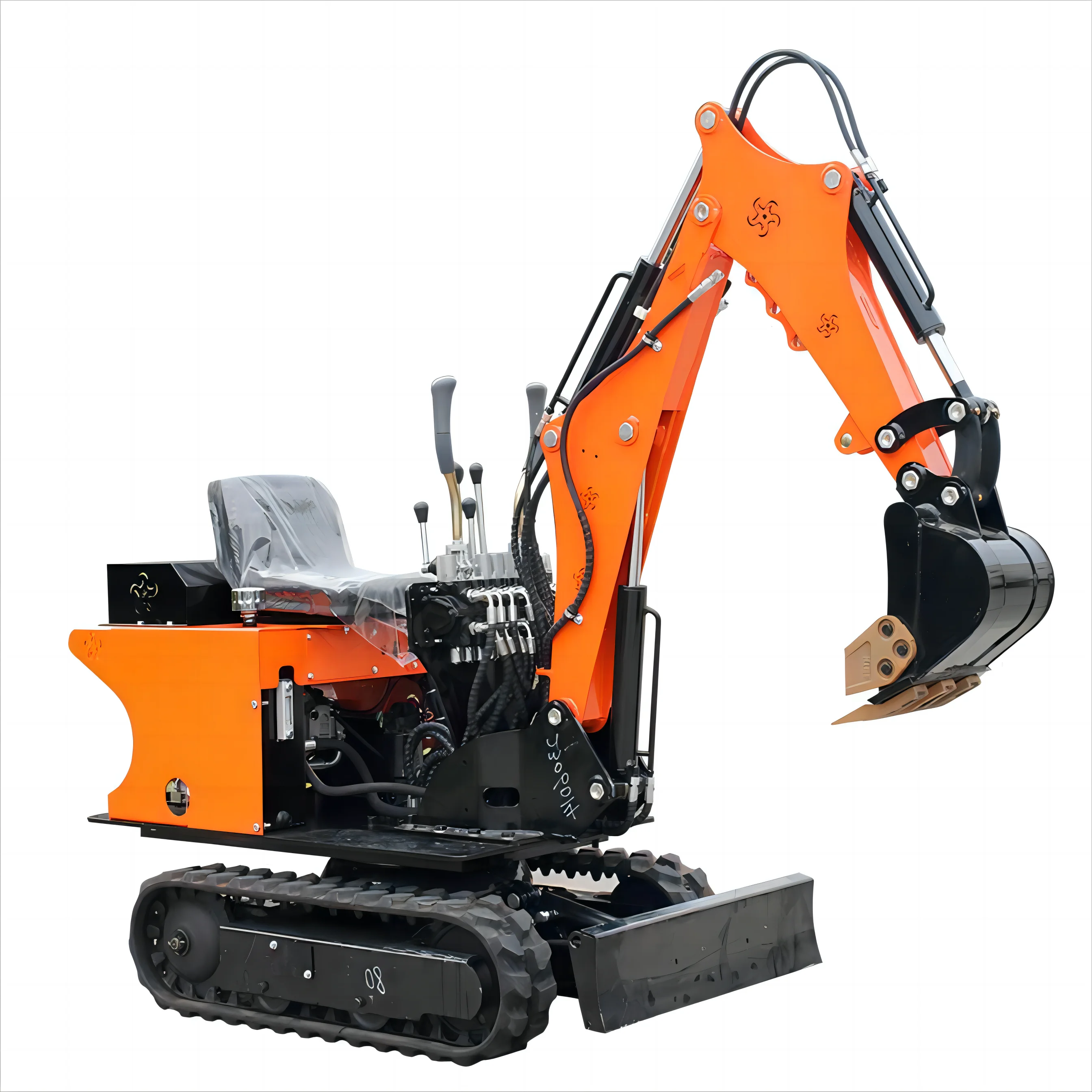 Machinery Equipment  Crawler Micro Digger 0.8 Ton 1 Ton 2 Ton Small Mini Excavator