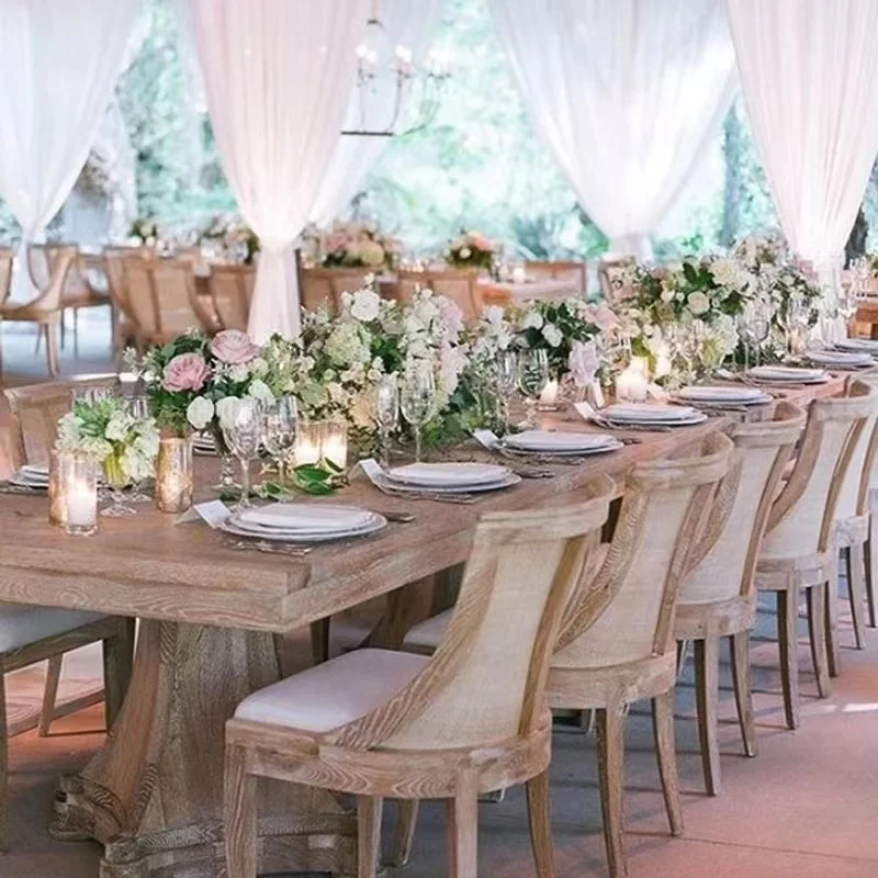 Wedding Event Stackable Rental Banquet PP Resin Plastic Cane Wicker Rattan Dining Chair