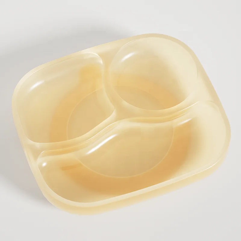 BAOHUI China Hot Selling Antifall Silicone Baby Eating Dinner Tableware Led Weaning Food Feeding Kit