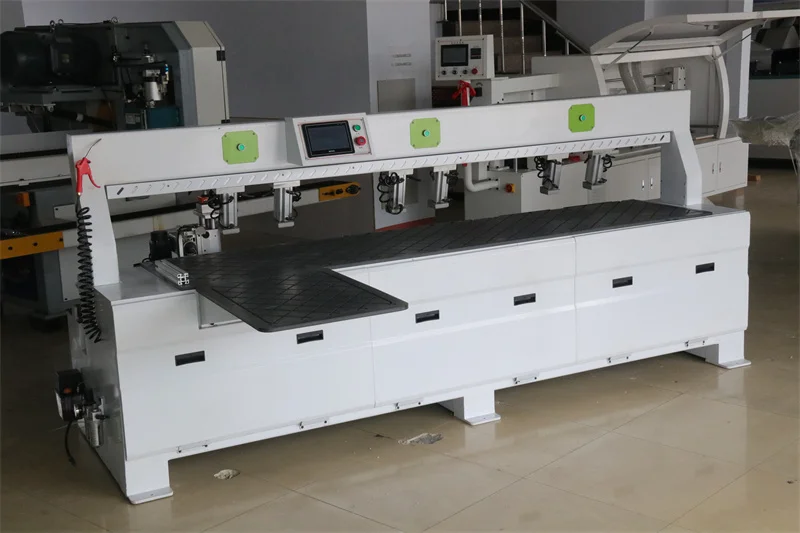 two spindle servo motor laser cnc cabiner door drilling woodworking side hole machine