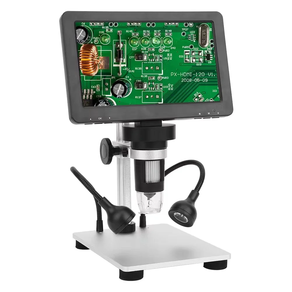 Industrial desktop microscope1200X  7inch Screen Scanning Electronic Video Camera LCD Digital Microscope