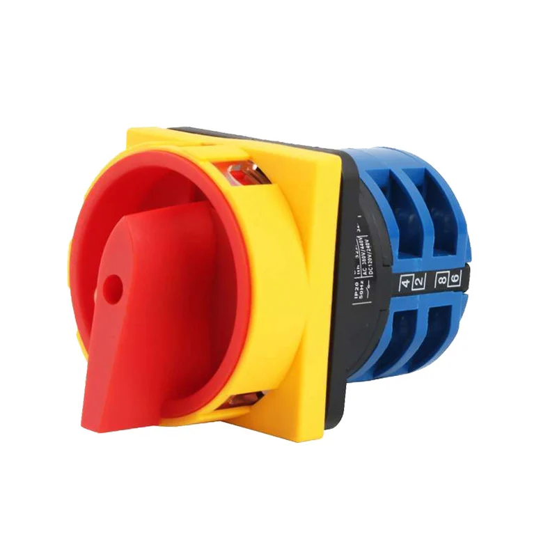 Position selector switch LW26-32GS ON-OFF 4 pole 32A 690V Safety manual changeover Rotary Cam Switch with padlock