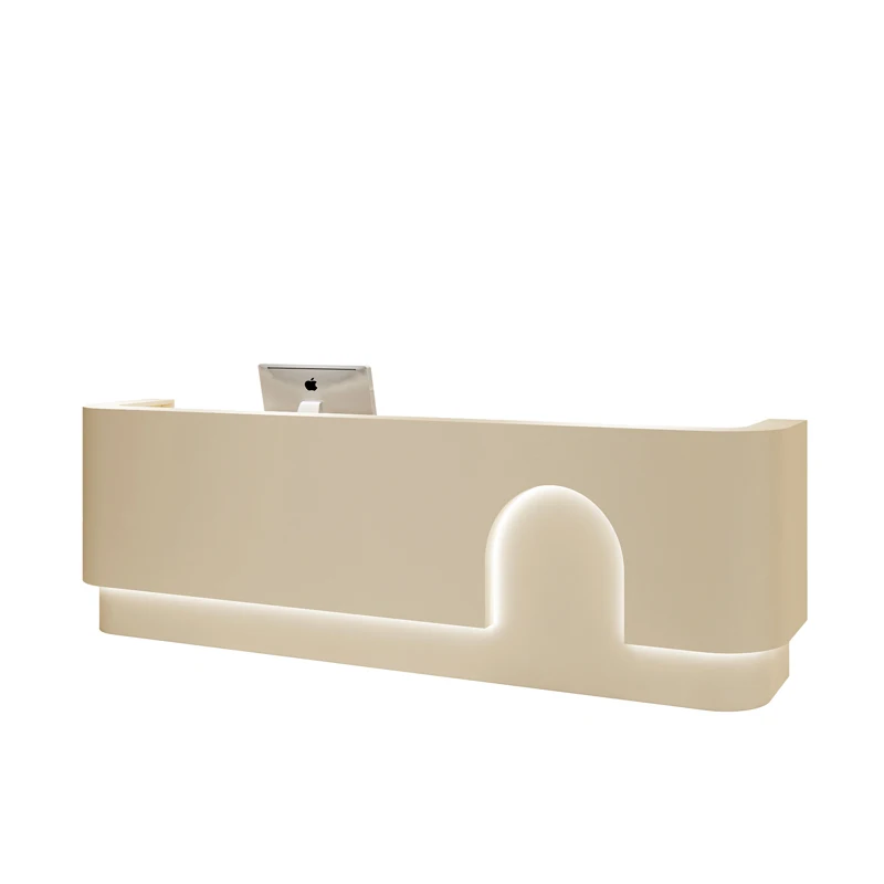 Modern Luxury Beauty Salon Office Counter Private Custom Business Reception Desk