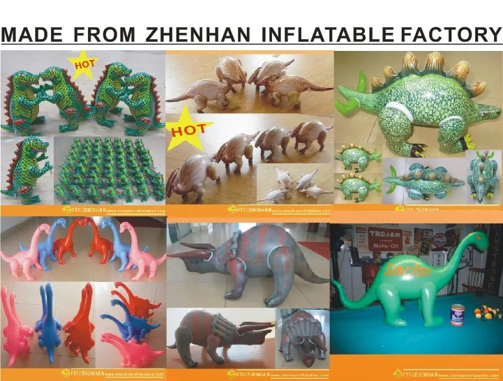 factory wholesale kids inflatable animal cartoon toys PVC Inflatables dinosaurs for sale
