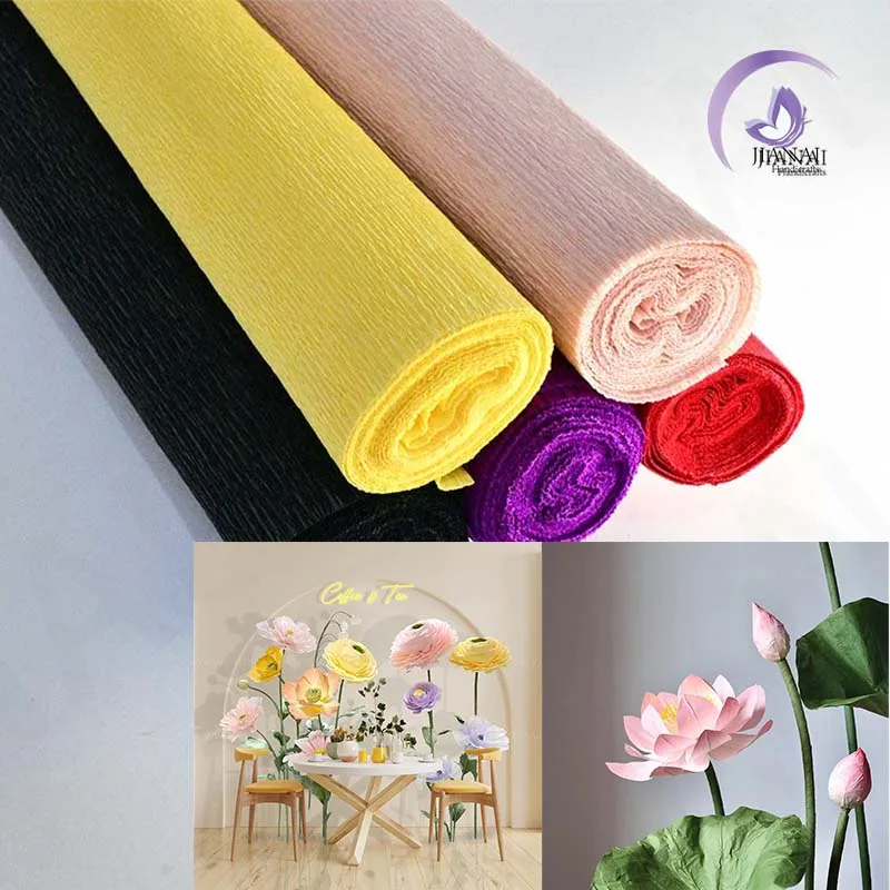 Custom-made creative hand-made decorative art paper flowers with high elasticity and large curling tissue paper