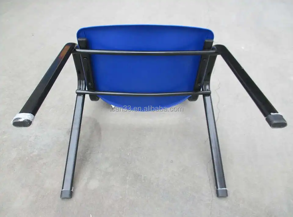 Classic Blue Durable Stacking Plastic School Student Chair PP Arm Chairs For School