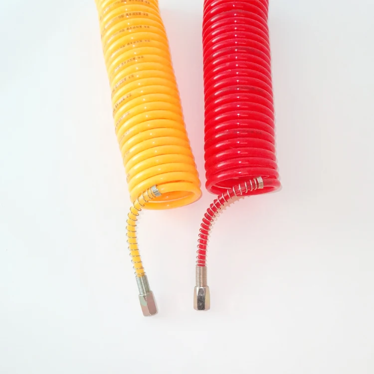 China Supplier Factory High Quality PA12 Nylon 30 Turns Coil Spring Air Pneumatic Brake Lines Hose For Truck