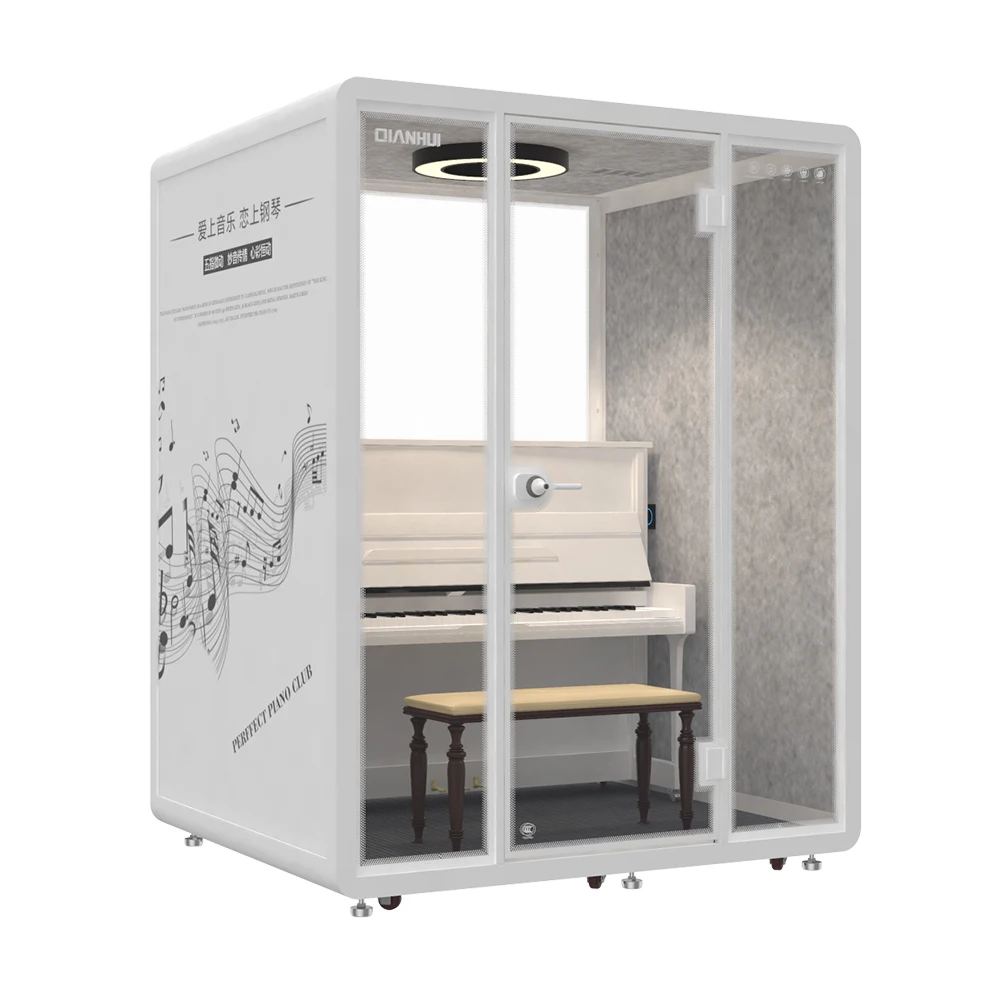 Customized musical soundproof studio booth acoustic piano room music booth