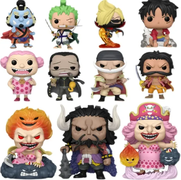 Funkoo POP ONE PIECES of One pieces hand Luffy aunt Sanji Soron white beard Roger very flat