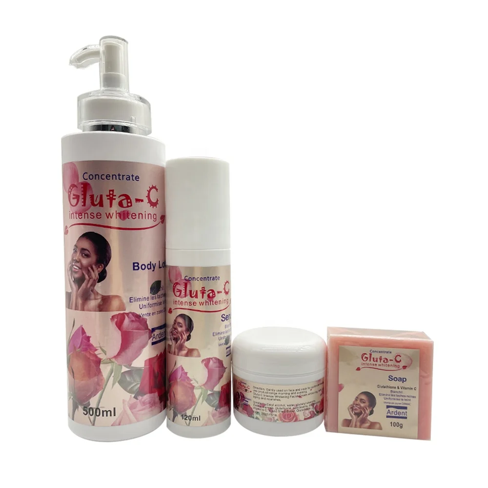Gluta Booster Gluta C Concentrate Intense Whitening Anti Tache Eliminate Black Stains Evens Out Complexion Skin Care Set New