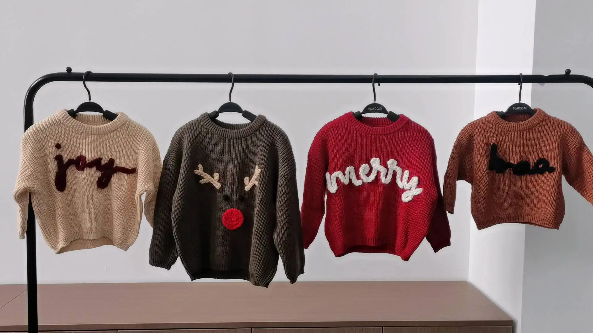 Personalized Hand Embroidery Holiday Valentine Halloween Name Knit Name Baby And Toddler Sweaters