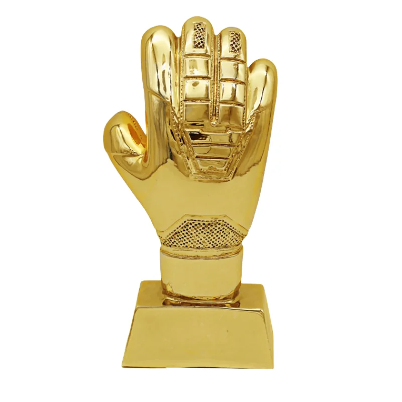 Popular MVP Glove Trophy For Soccer Sport Medals Trophies Cups Award Soccer Football Trophies Sports Cup