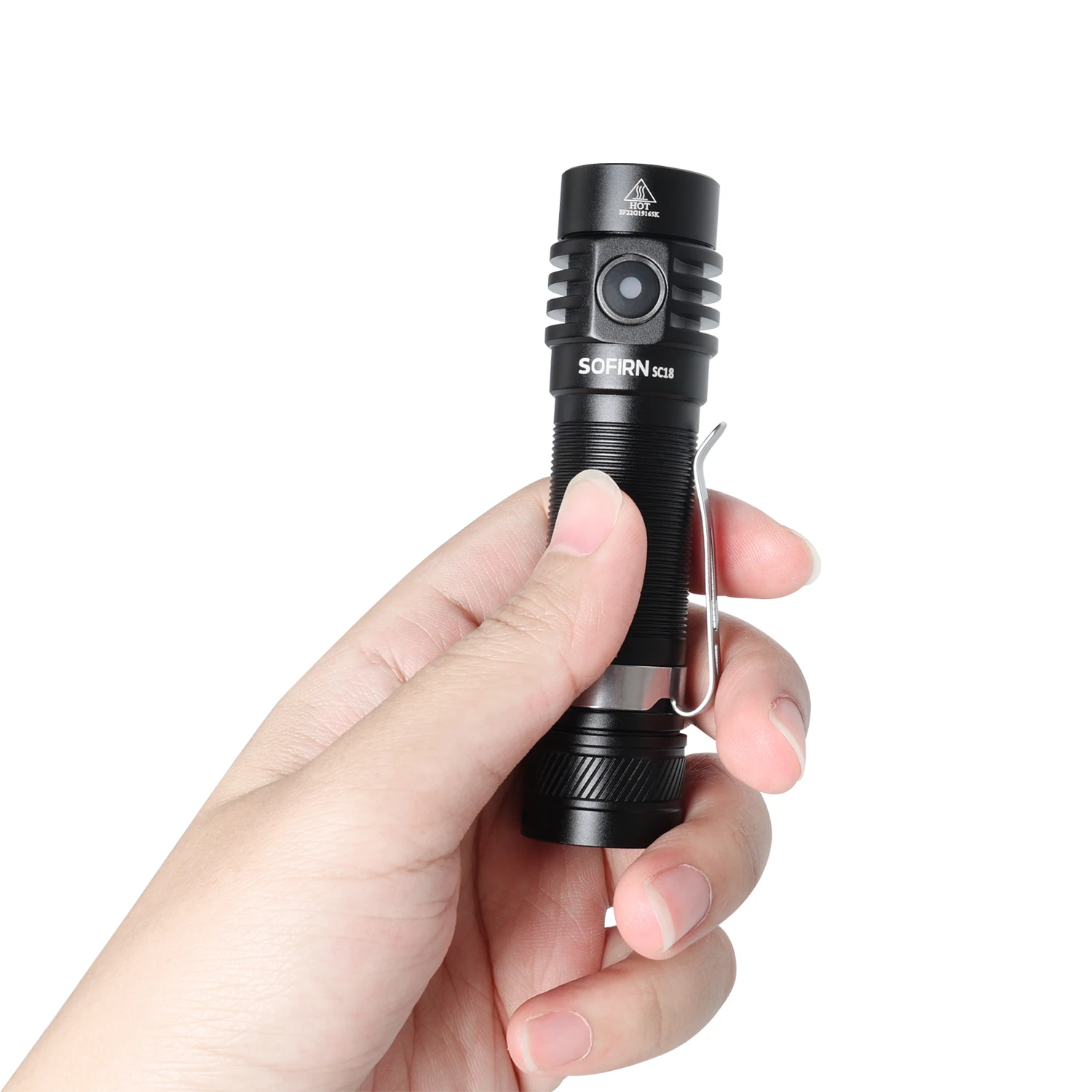 Flash Sale 1800lm SST40 Long range EDC Flashlight 18650 Rechargeable LED Torch TIR Optics Lens Lantern with Power Indicator