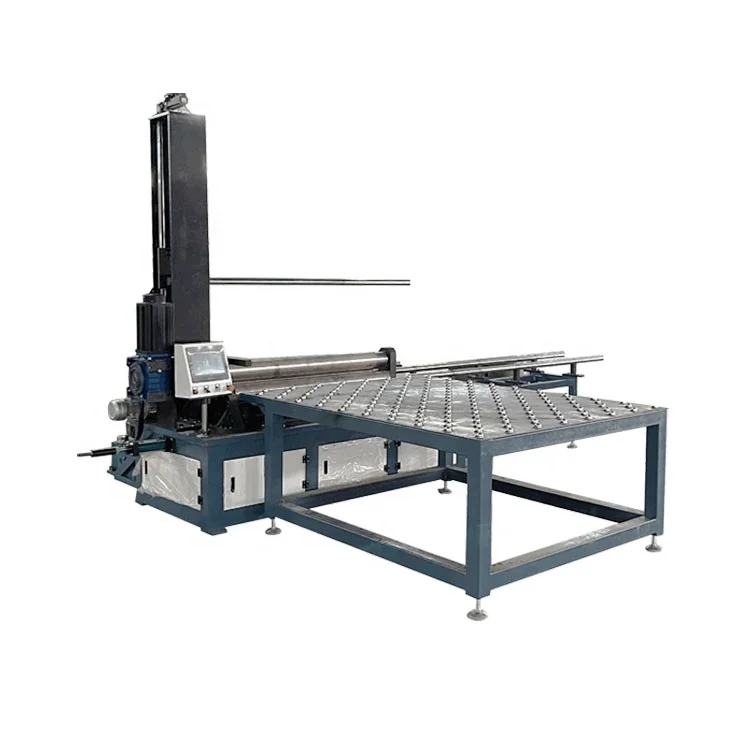 Manufacturers produce automatic loading and unloading platform automatic CNC plate bending machines 4 roll round machine