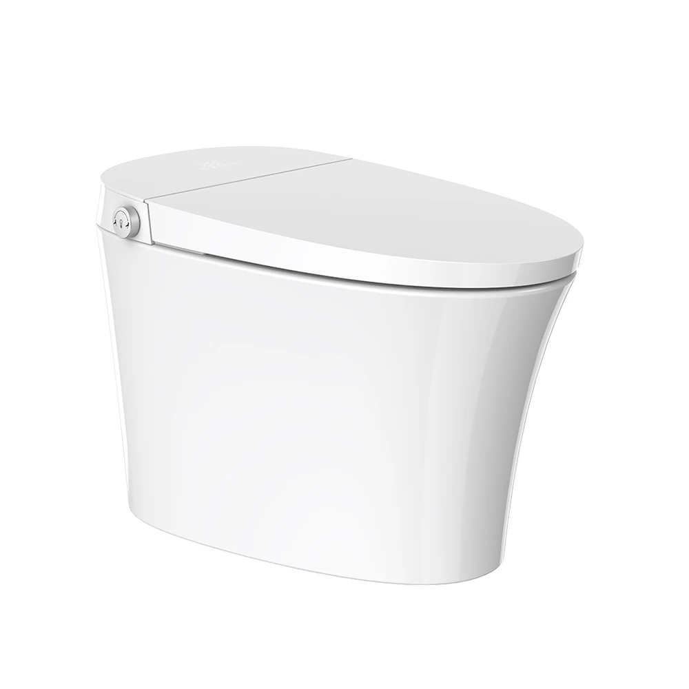 Modern bathroom high-end LED display auto wash nozzle one picec intelligent toilet smart toilet bowl