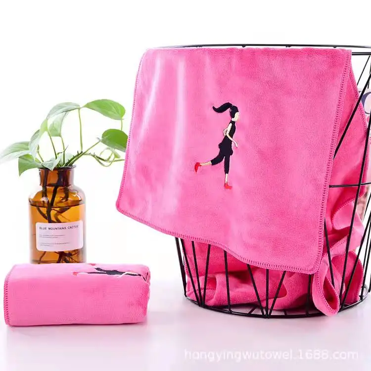 China Manufacture Custom Logo quickly dry microfiber soft embroidery cooling towel sport gym sweat towels