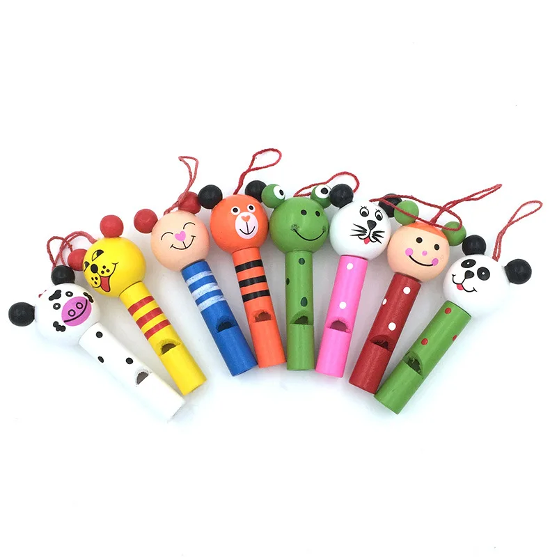 New fashion educational wooden toy Baby Jungle Whistles kids
