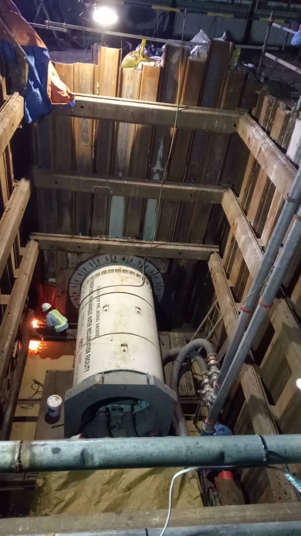 No dig underground jacking DG1500mm microtunnel boring machine, tuneladora tbm, pipe jacking machine for sale